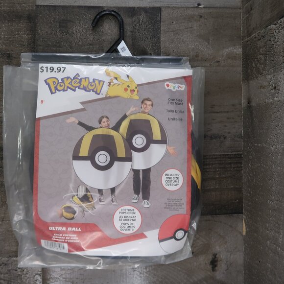 Pokemon Poke Ball Ultra Ball Pop-Out Costume Child 8+ NWT Halloween Cosplay - Picture 2 of 4